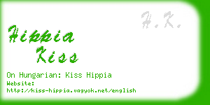 hippia kiss business card